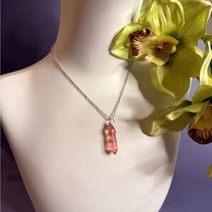 Sun Stone Crystal Pendant Necklace